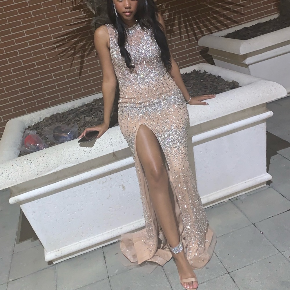 Nude Prom Dress